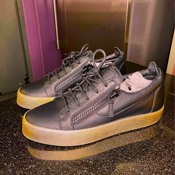 Giuseppe Zanotti Frankie Low-Top Leather Sneakers Men’s 10US / 43EU - Picture 3 of 4